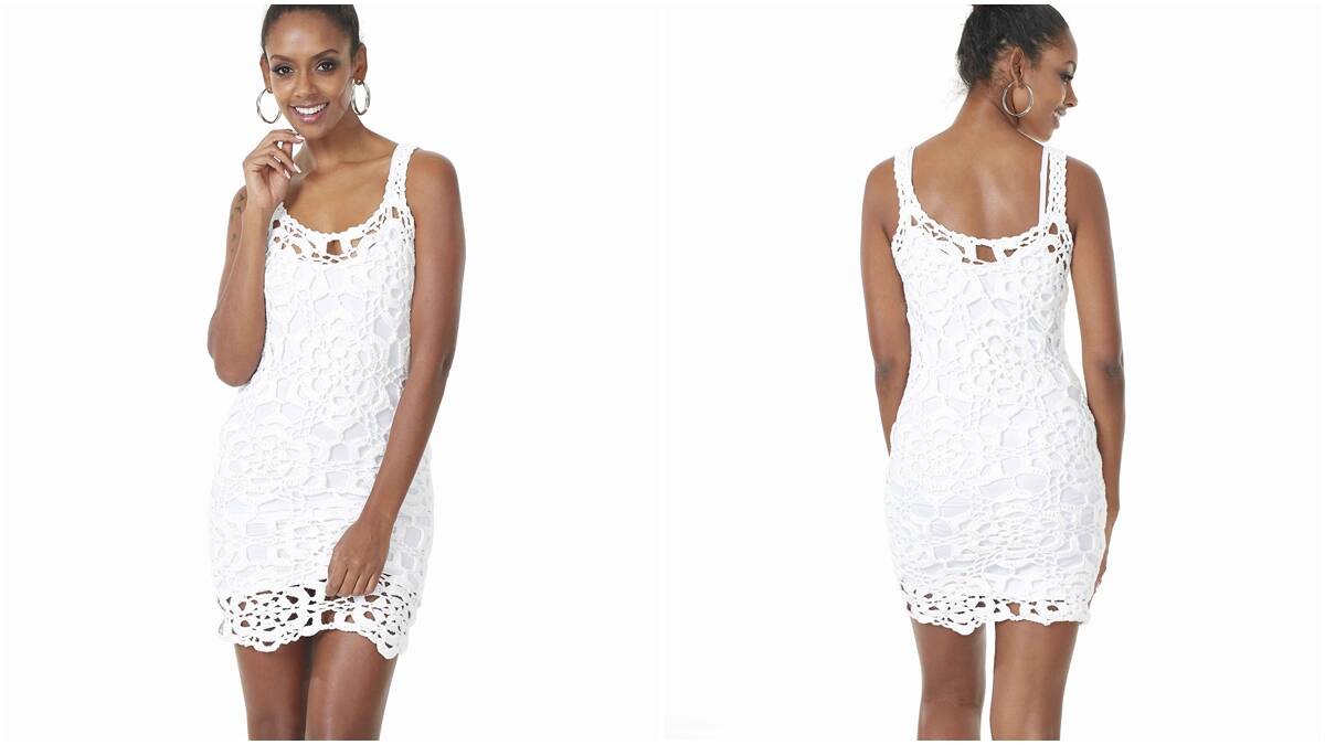 Vestido de Crochê Névoa: Uma Peça Linda para o Ano Novo!