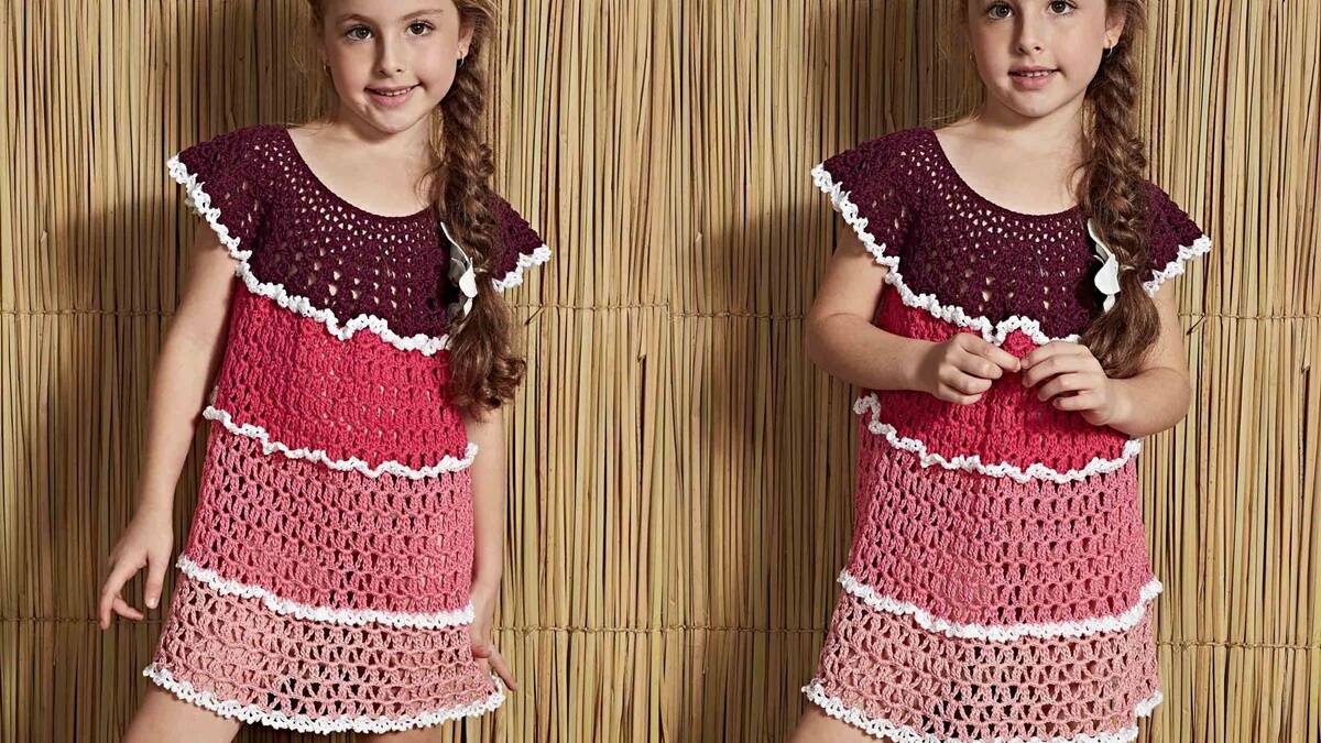 Vestido Infantil de Crochê: Um Presente Lindo para o Natal!