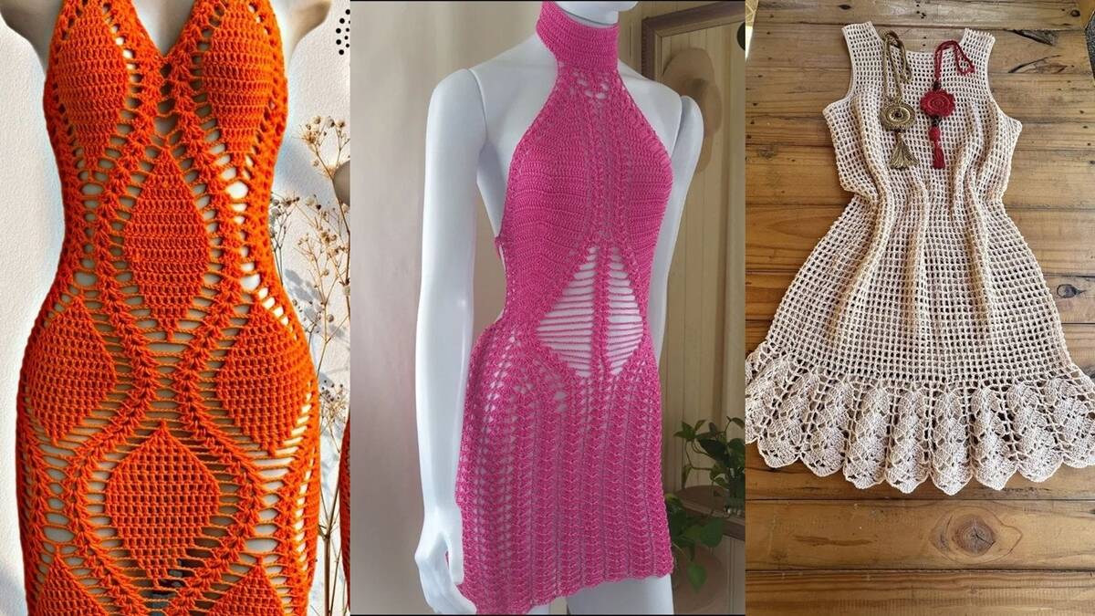 30 Vestidos de Crochê para Todas as Idades: Os Modelos Mais Lindos!