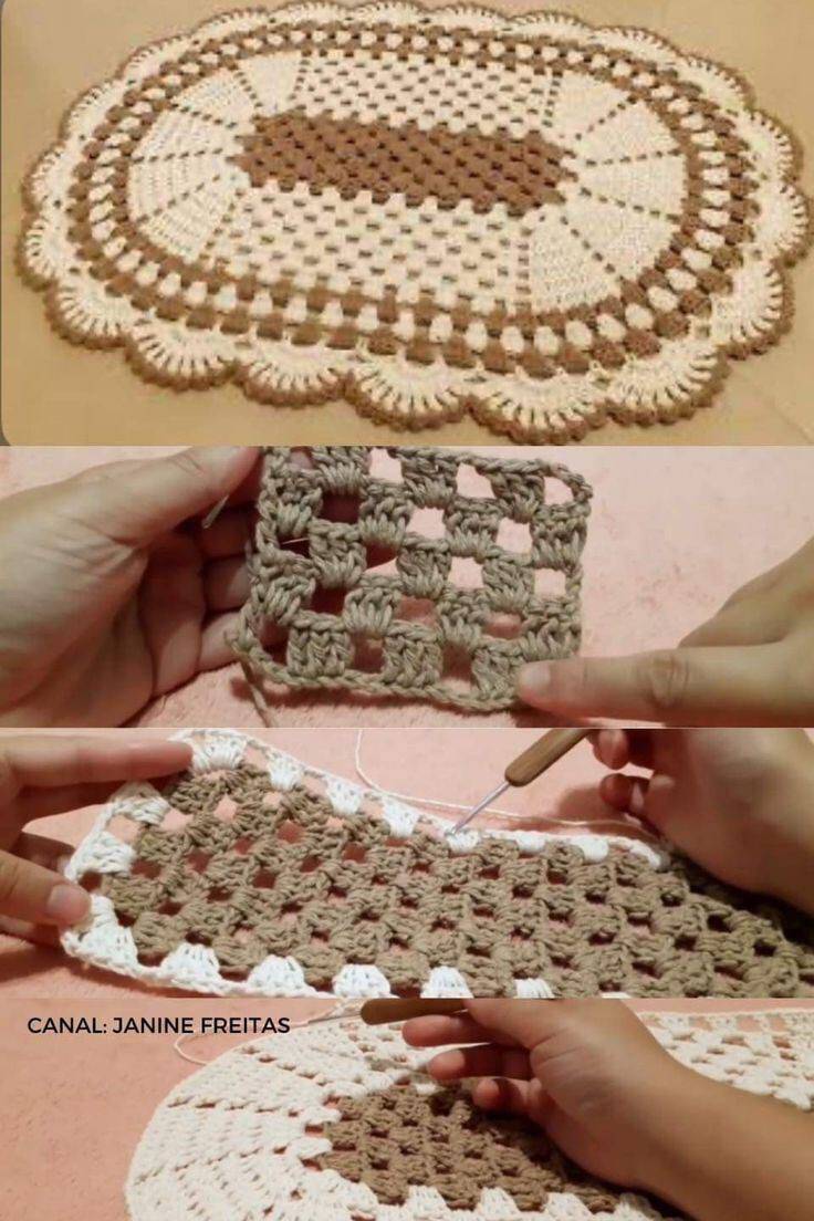 tapetes de crochê