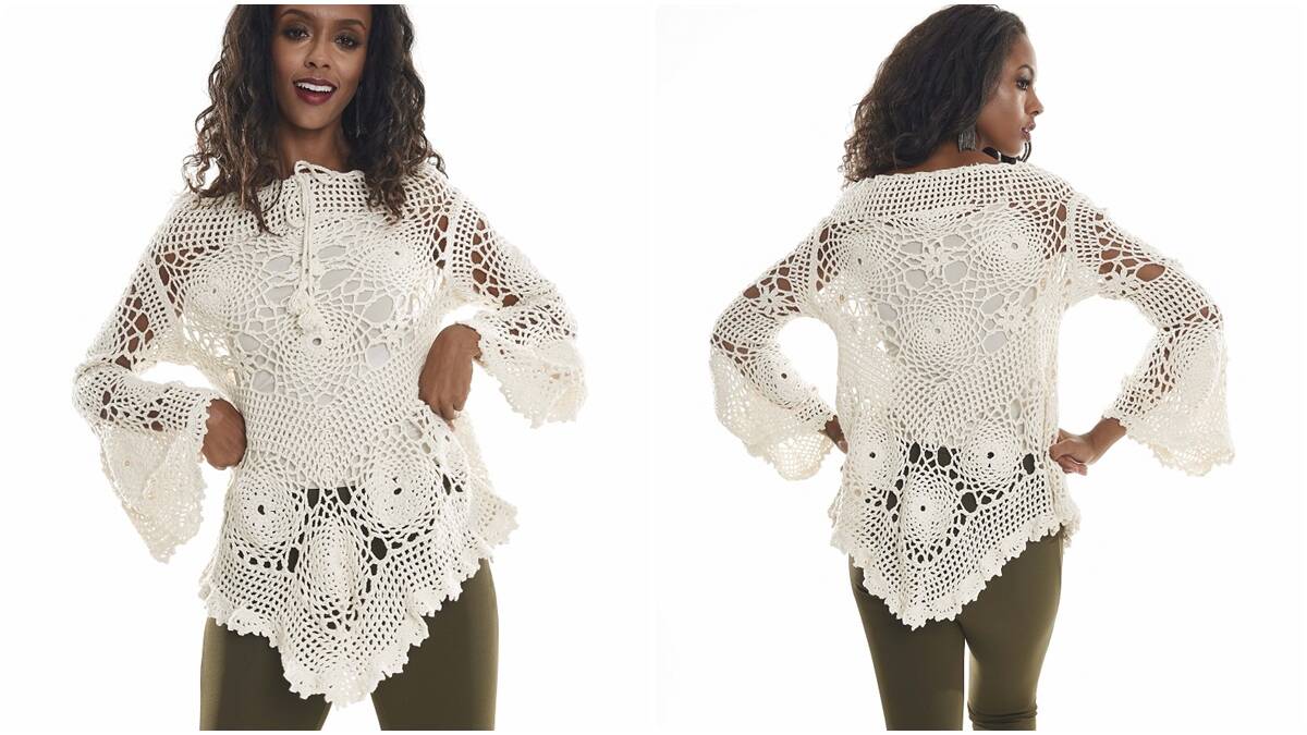 Blusa de Crochê Manga Longa: Aprenda a Fazer a Sua!