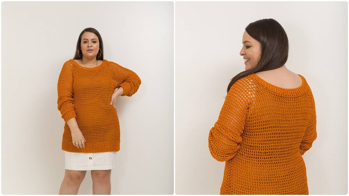 Blusa de Crochê com Decote Canoa: Uma Peça Linda!