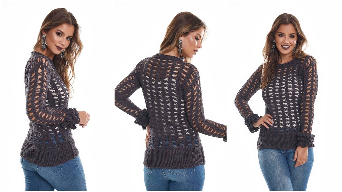 Blusa de Crochê Ônix: Guia Completo para Iniciantes!