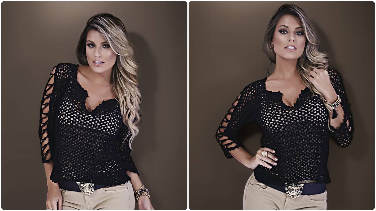 Blusa de Crochê Preto com Manga 3/4: Como Fazer a Sua?