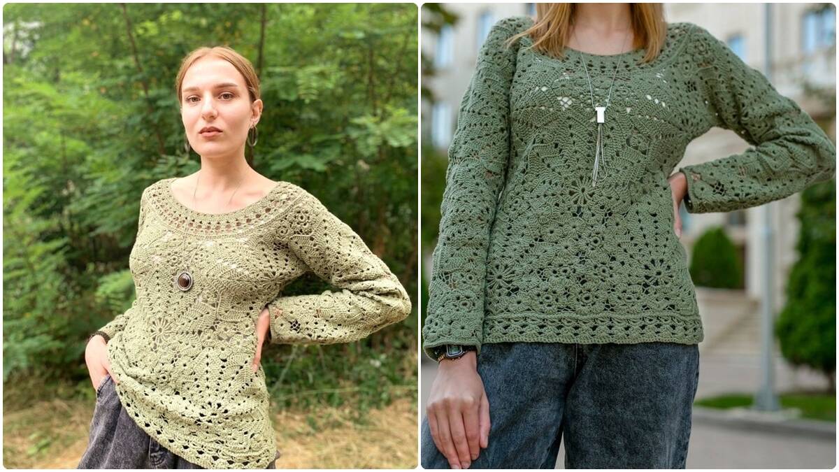 Se Inspire com Lindas Blusas de Crochê com Gráficos!