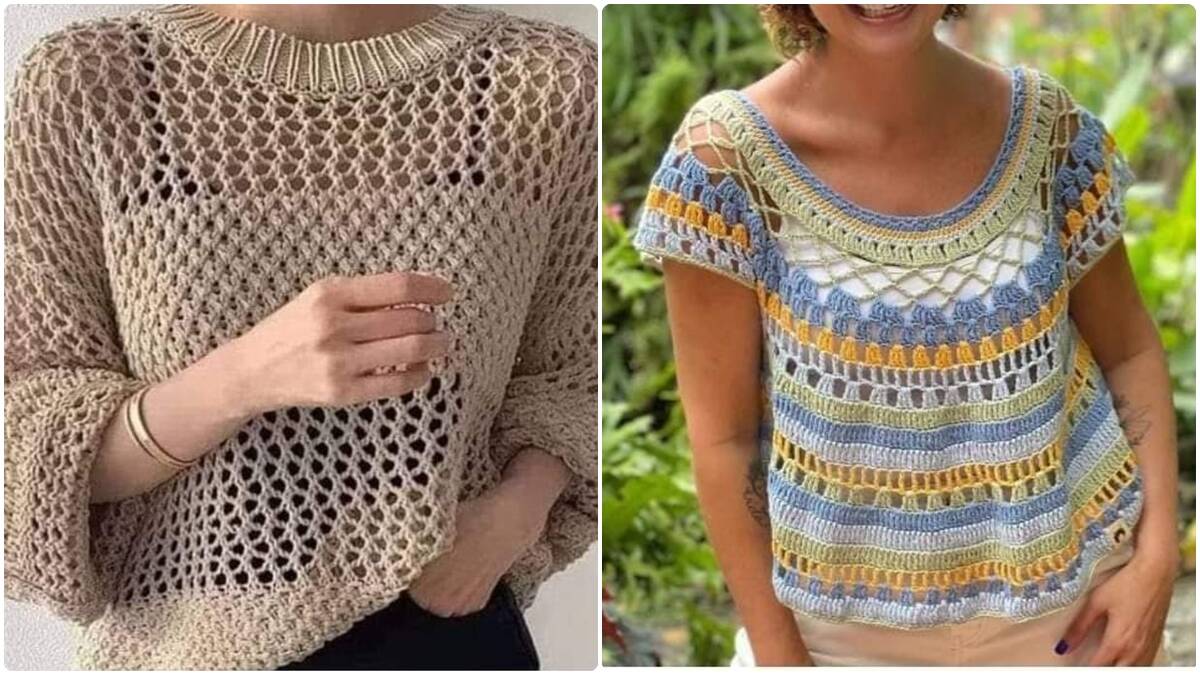 Blusas de Crochê com Gráficos: Peças Perfeitas para o Cotidiano!