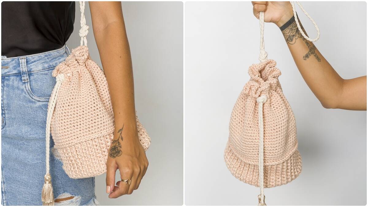 Bolsa de Crochê Chantilly: Uma Peça Fofa para o Dia a Dia!