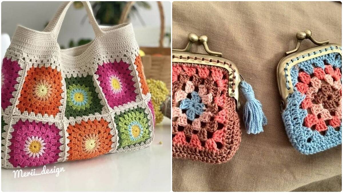 Domine a Arte do Crochê e Crie Bolsas Deslumbrantes com Squares de Forma Fácil e Encantadora!