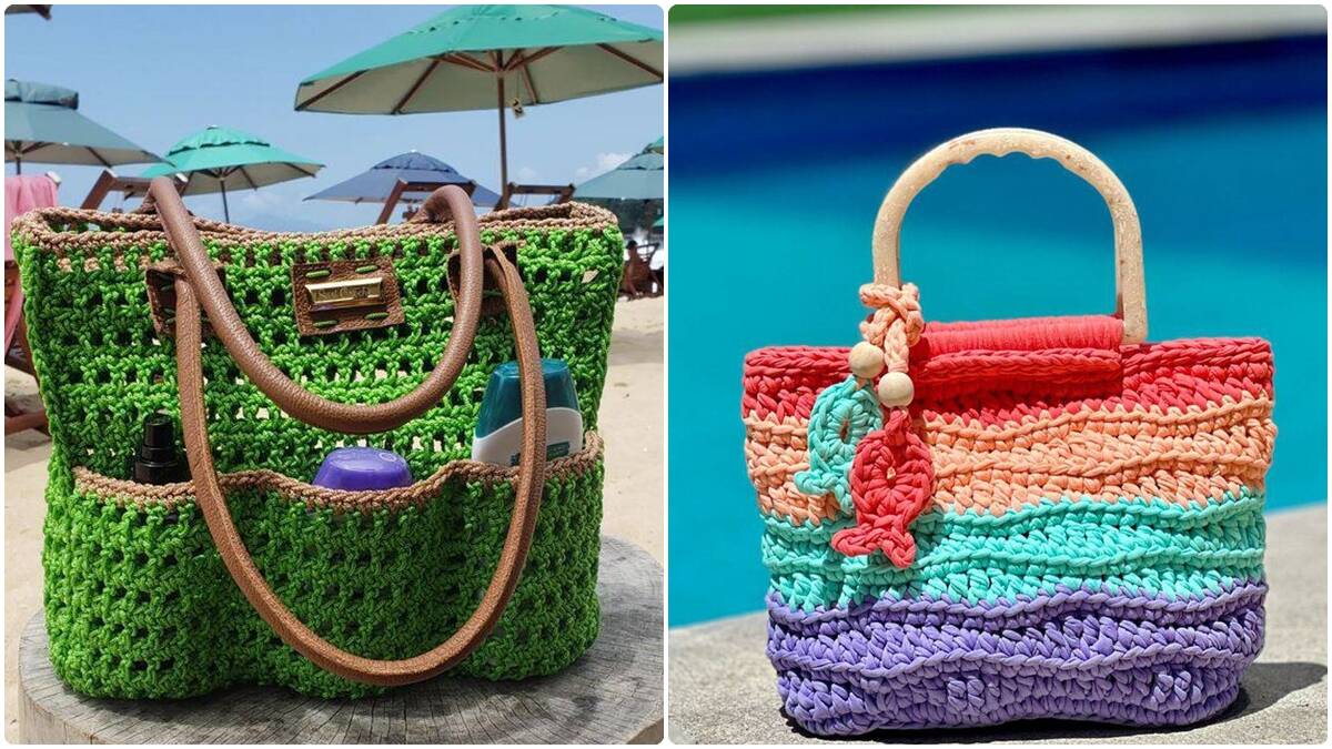Bolsas de Praia em Crochê: 18 Peças Lindas para Fazer ou Vender