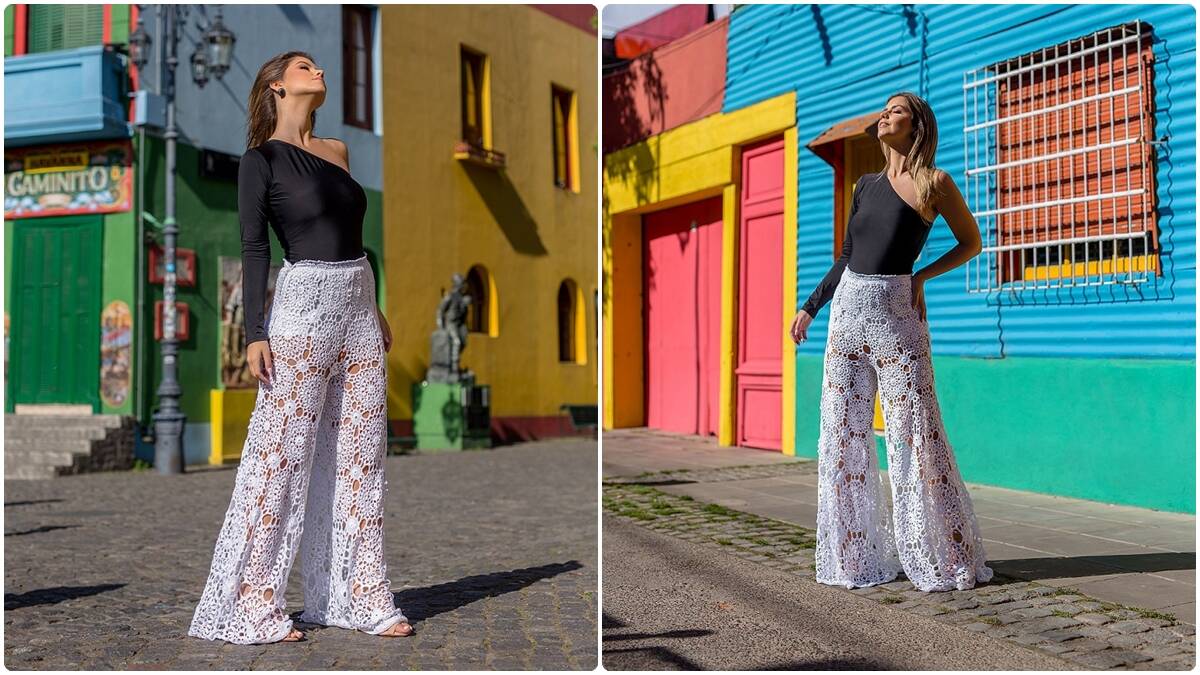 Calça de Crochê Pantalona: Peça Atemporal e Charmosa!
