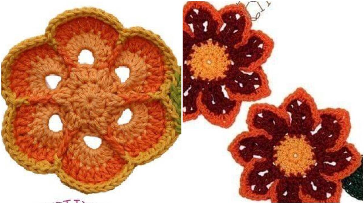 Encontre Lindas Flores de Crochê para Aplicação!