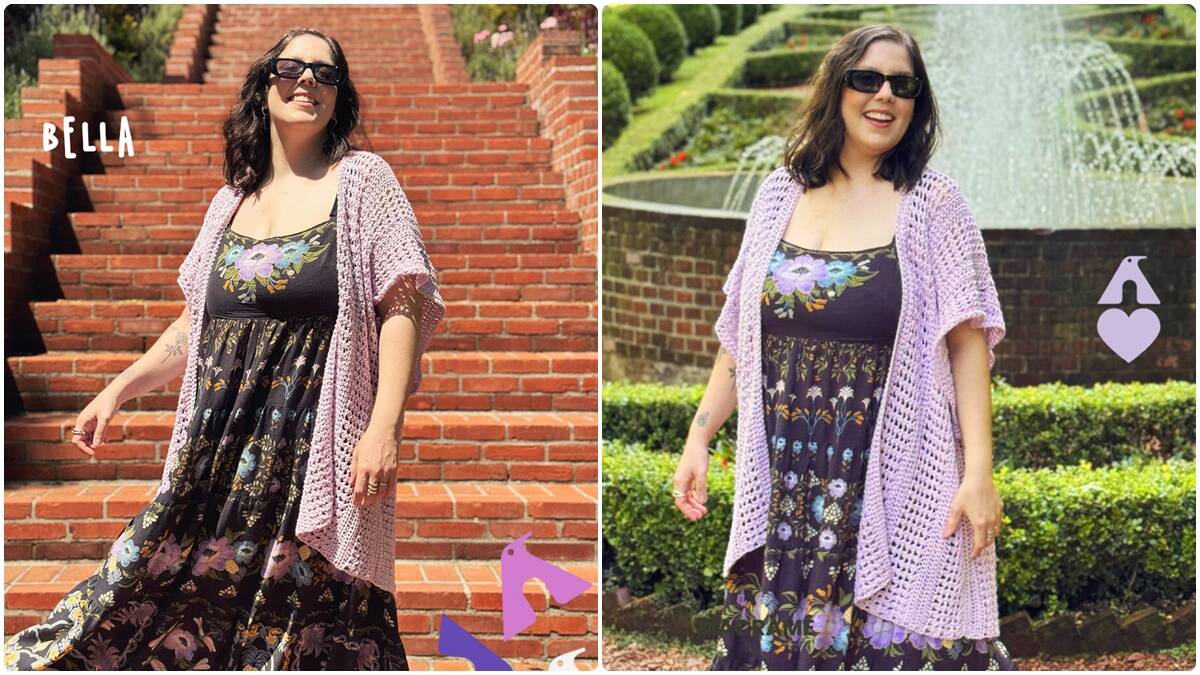 Kimono de Crochê Bella: Um Modelo Lindo e Charmoso!
