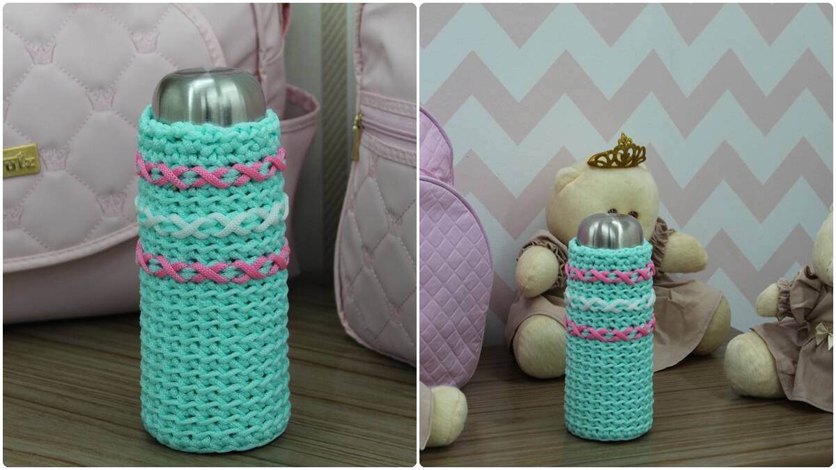 Porta Garrafa em Crochê Náutico: Guia Completo!