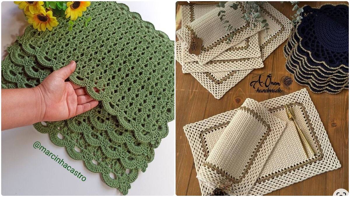 Aprenda a Criar Sousplats de Crochê Quadrados para a Sua Mesa!