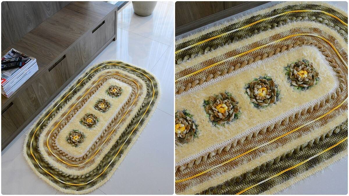 Tapete de Crochê Militar: Um Modelo Elegante e Charmoso!