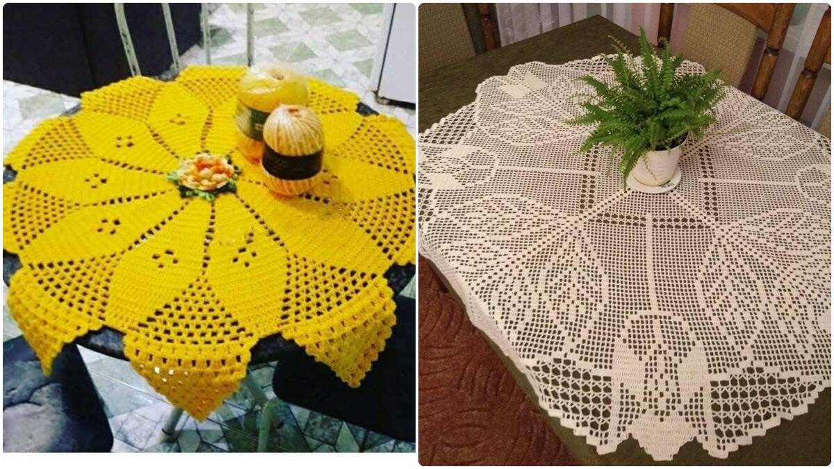 Toalhas de Mesa em Crochê: Peças Elegantes e Charmosas!
