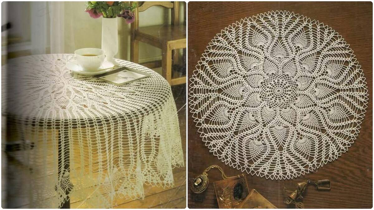 22 Toalhas de Mesa em Crochê De Luxo: Peças Lindas e Elegantes!