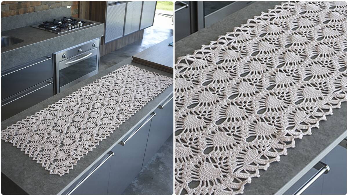 Trilho de Mesa em Crochê Abacaxi: Aprenda a Fazer o Seu!