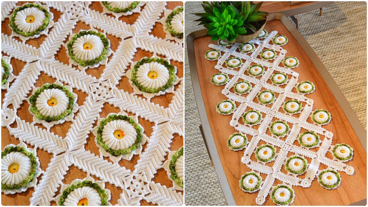 Trilho de Mesa em Crochê Chanel: Peça Linda para Renda Extra!
