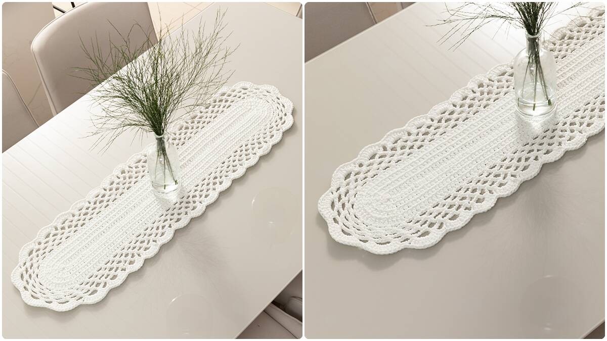 Trilho de Mesa em Crochê Poly: Peça Perfeita para Iniciantes!