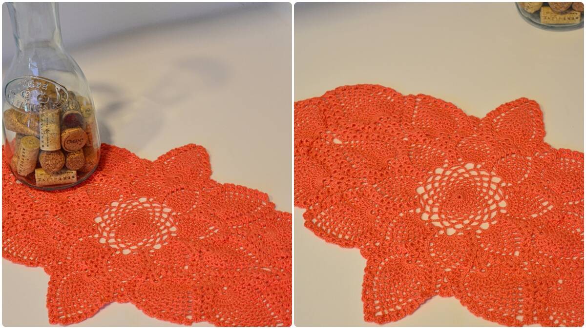 Trilho de Mesa em Crochê Estrelícia: Modelo Diferente!