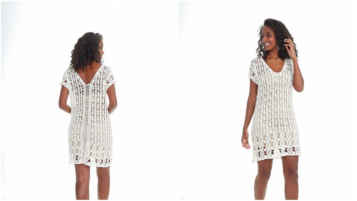 Vestido de Crochê Dallas: Modelo Lindo e Leve para o Verão!