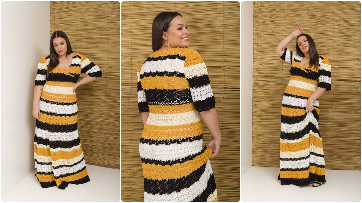 Vestido de Crochê Abelha: Uma Peça Linda e Diferente!
