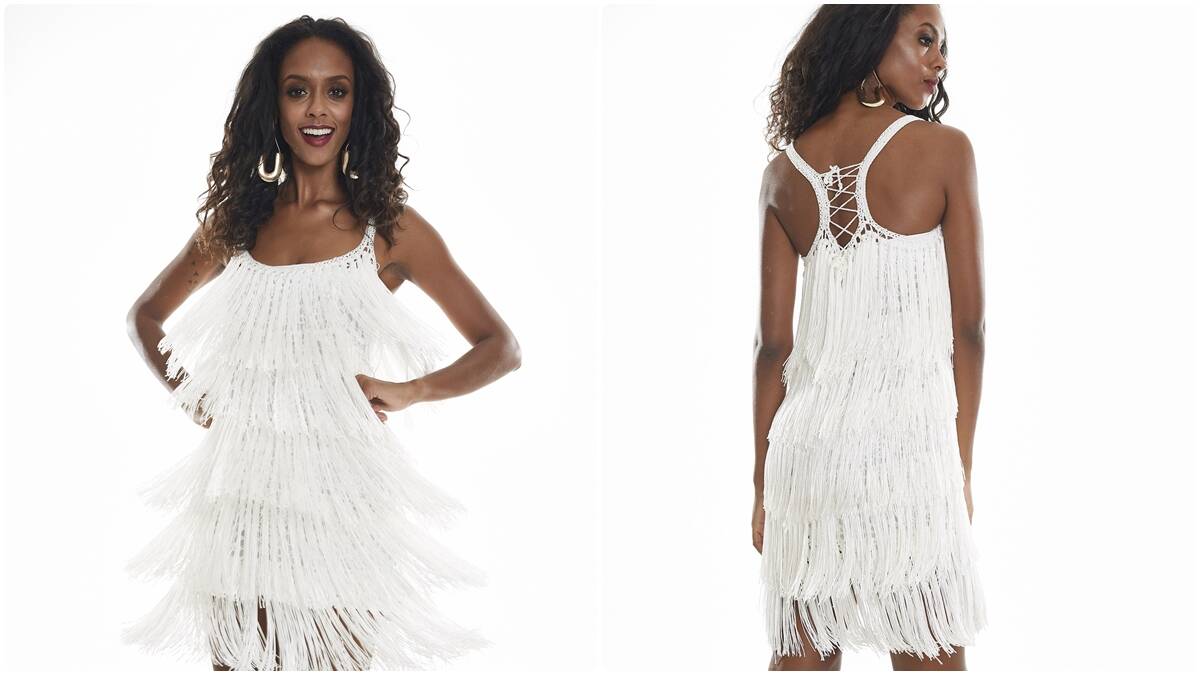 Vestido de Crochê com Franjas: Uma Peça Linda e Especial!