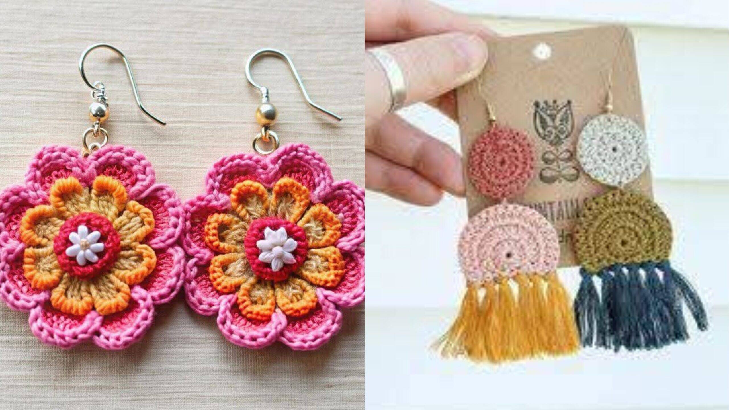 Brincos de Crochê: A Beleza da Elegância e Criatividade em Acessórios Artesanais