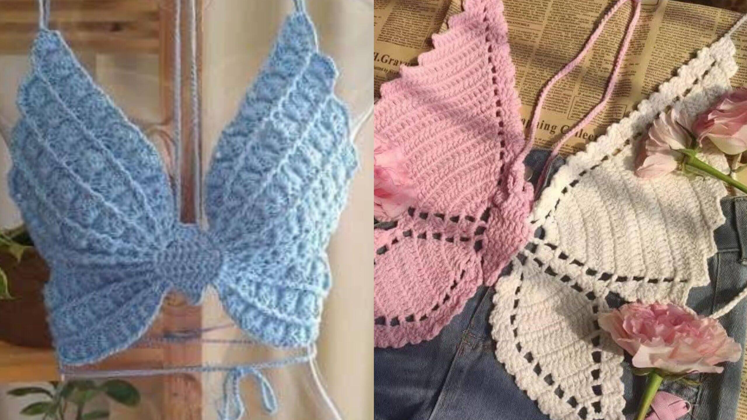 Top Borboleta em Crochê: A Tendência Artesanal Perfeita para um Look Estiloso!