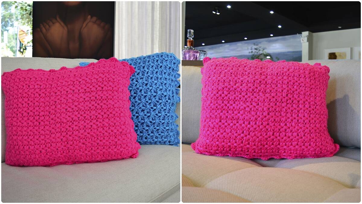 Almofada de Crochê Magia: Encante-se Com Essa Peça Linda!