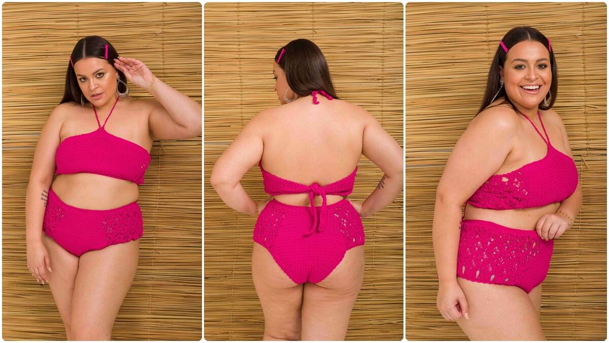 Biquíni de Crochê Rosa-Choque: Guia Completo com Gráficos!