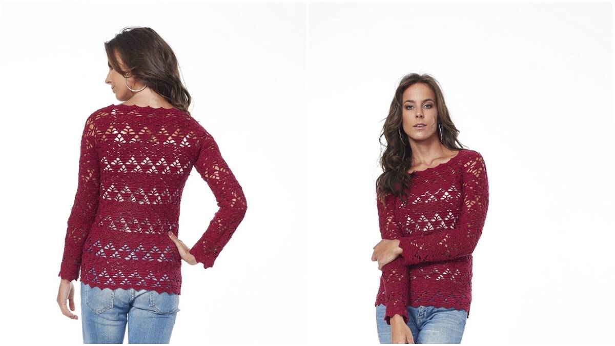 Blusa de Crochê Marsala: Guia Completo para Iniciantes!