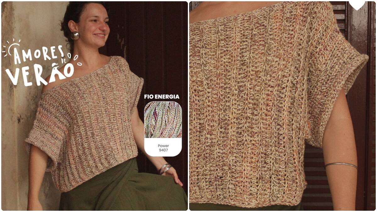 Blusa de Crochê Baru: Uma Peça Leve e Elegante!
