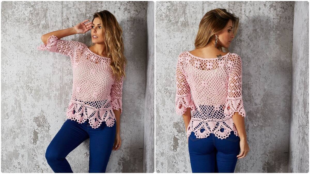 Blusa de Crochê Rosa: Aprenda a Fazer a Sua com Nosso Guia!