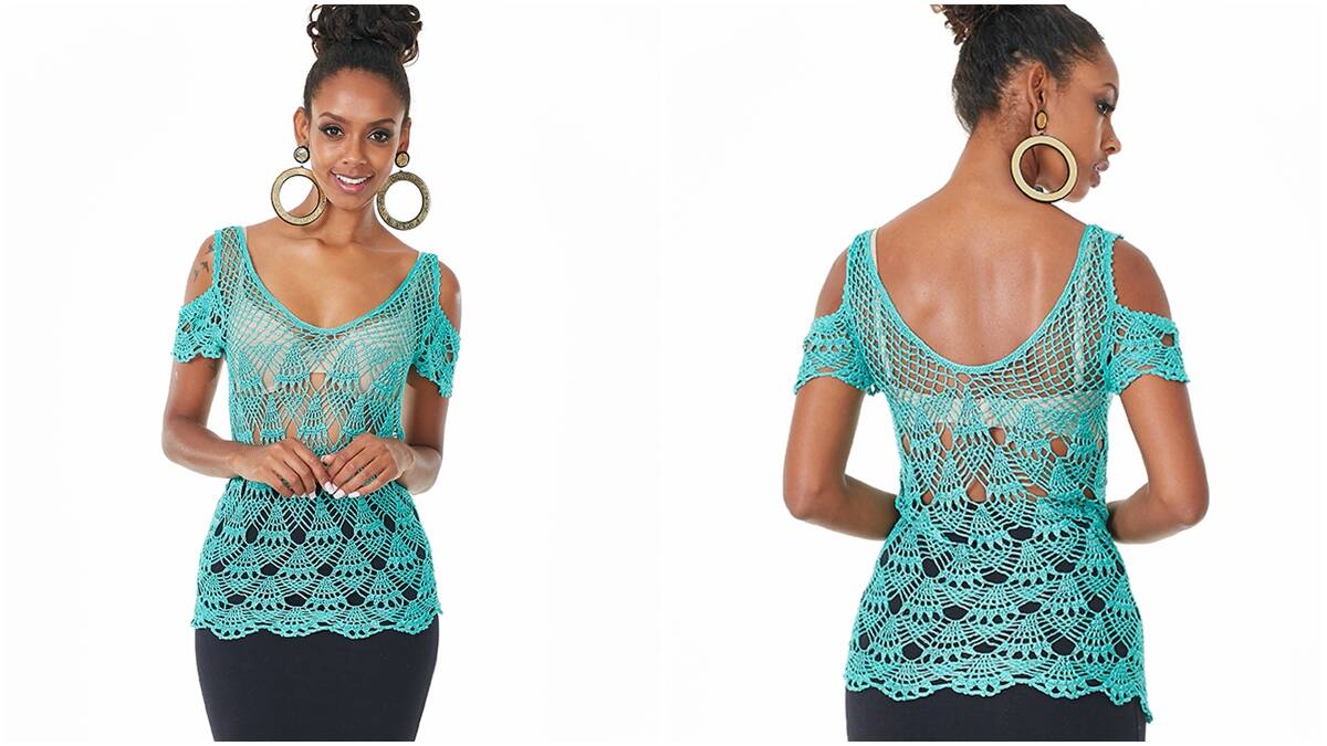Blusa de Crochê Tiffany: Uma Peça Leve e Estilosa!