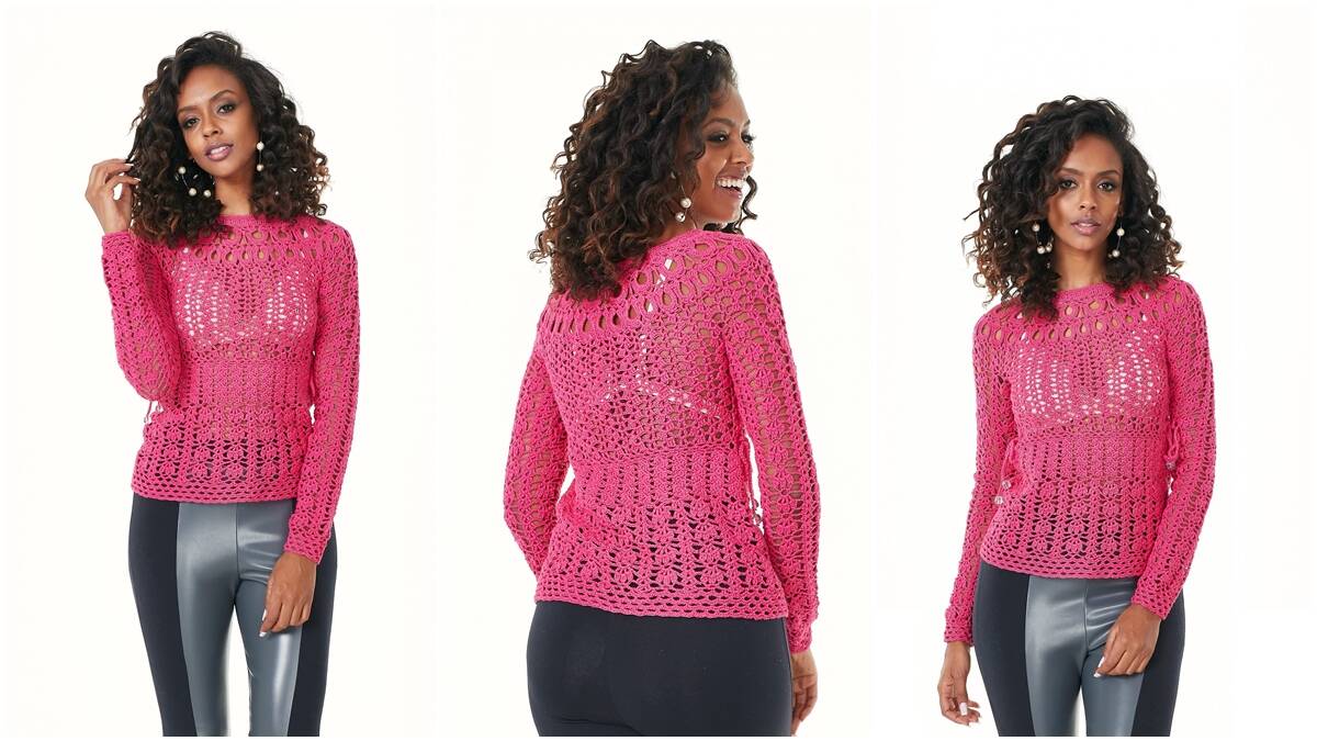 Blusa de Crochê Tutti-Frutti: Cor Chamativa e Encantadora!