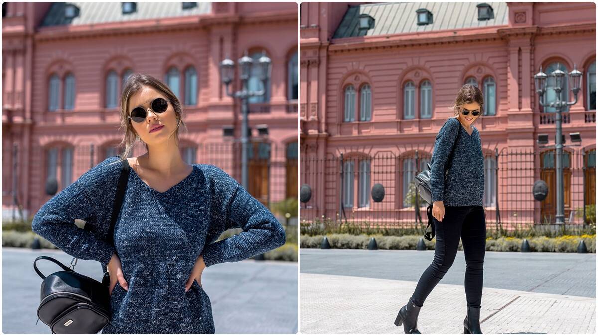 Blusa de Tricô Gola V Índigo: Guia Completo com Detalhes!