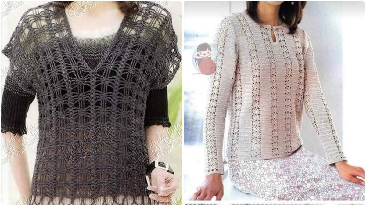 Descubra as Mais Lindas Blusas de Crochê com Gráficos para Copiar!