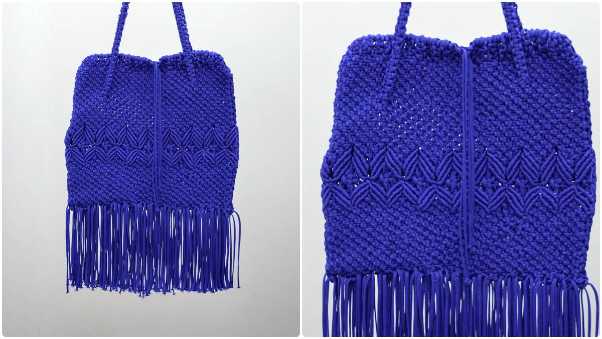 Bolsa de Macramê Azul: Aprenda a Fazer Essa Peça Linda!