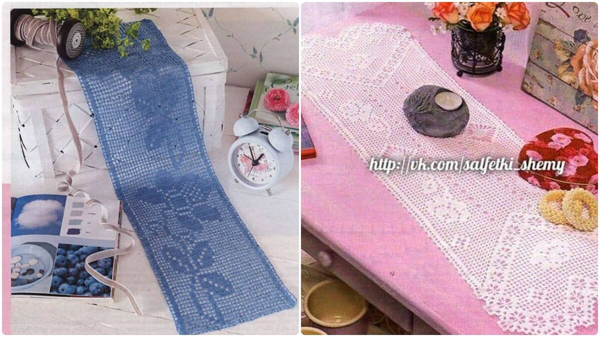 Decore Sua Casa com Lindos Caminhos de Mesa em Crochê!