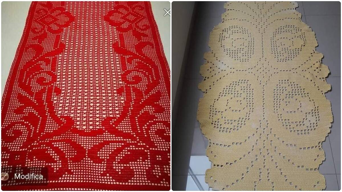 Se Inspire com Caminhos de Mesa em Crochê De Luxo com Gráficos!