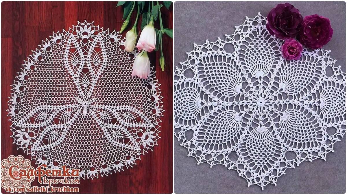 Gráficos de Centros de Mesa em Crochê para Copiar: Peças Lindas e Elegantes!