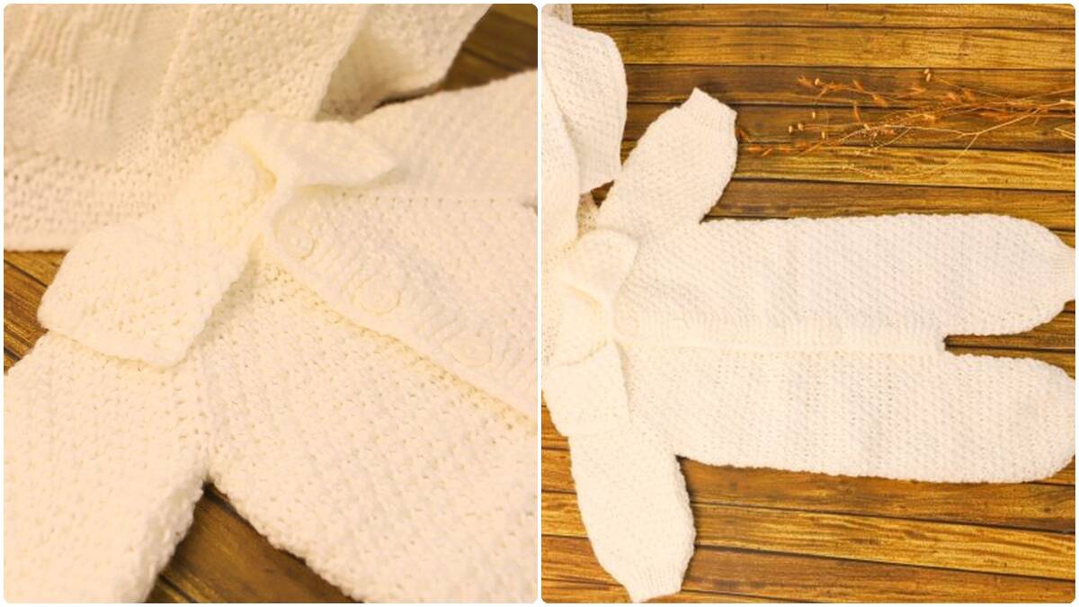 Conjunto de Tricô Infantil Algodão: Fofura e Conforto!