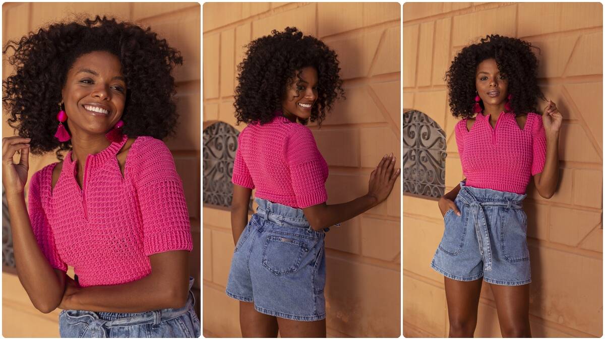 Cropped de Crochê Gália: Uma Peça Linda e Estilosa!