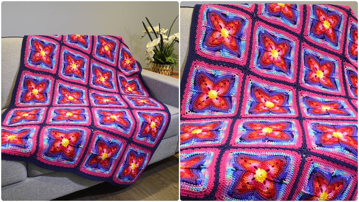 Manta de Crochê Violeta: Mais Beleza na Sua Decoração!