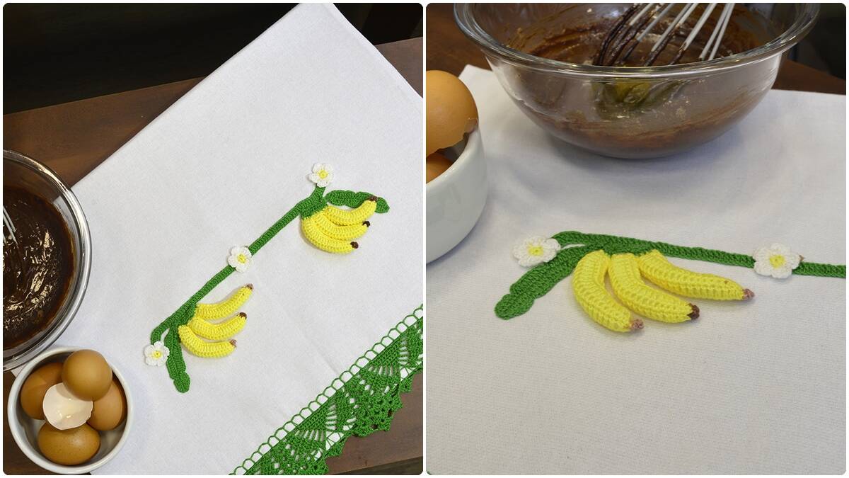 Pano de Prato em Crochê Bananas: Aprenda a Fazer o Seu!