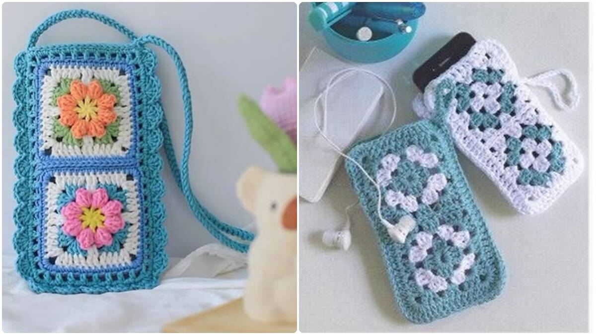 Bolsinhas Porta Celular em Crochê: Estilo, Charme e Funcionalidade!