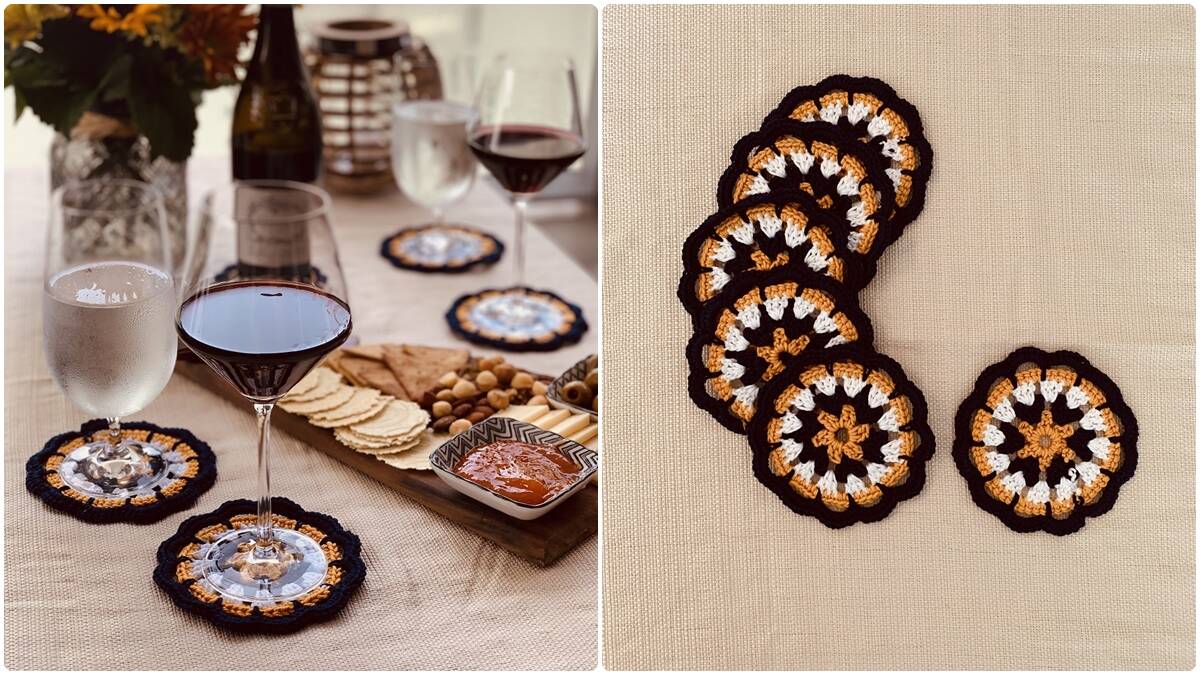 Porta-Copos de Crochê Amora: Complete Esse Conjunto Lindo!