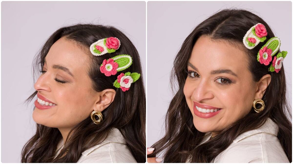 Presilha de Cabelo em Crochê: Acessório Lindo e Charmoso!